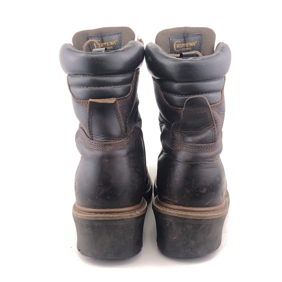 Chippewa Hador 8" Steel Toe Logger Work Boots 9.5M - Picture 6 of 15